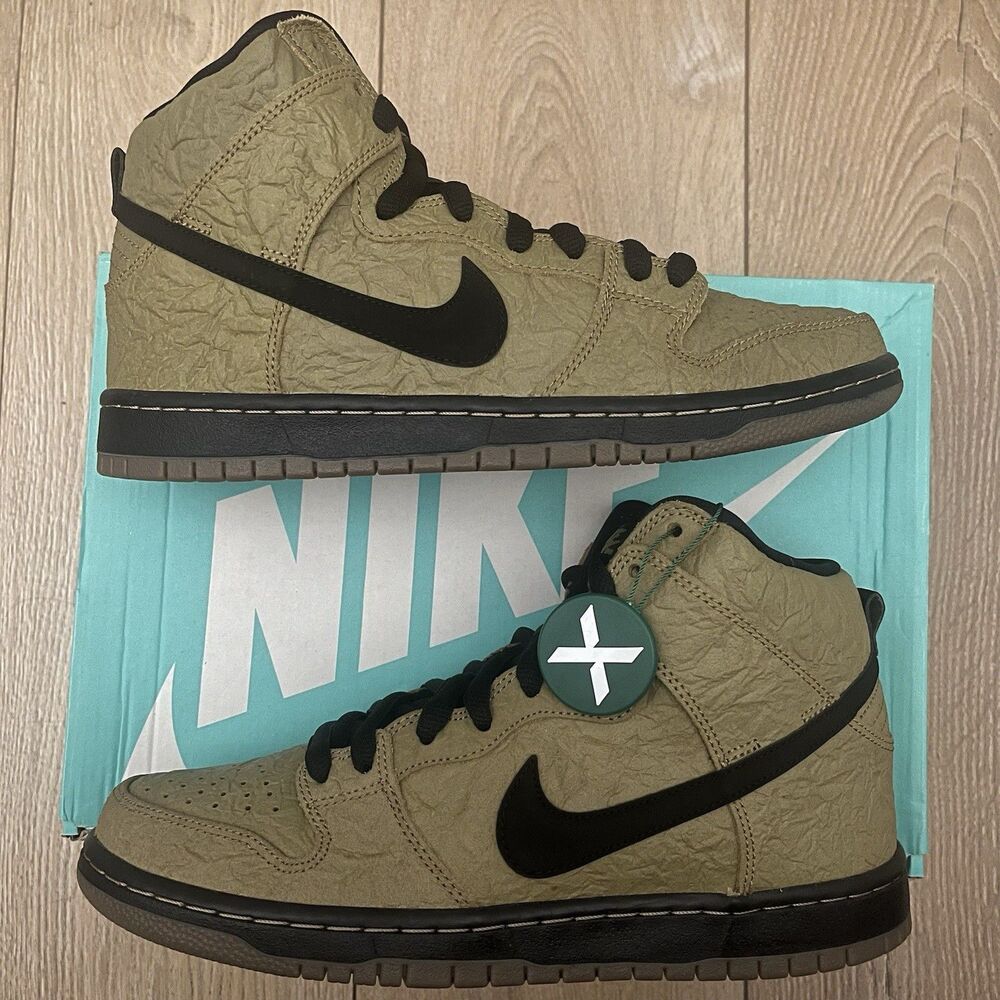 Nike SB Dunk High Premium Brown Paper Bag (2015) Size 9